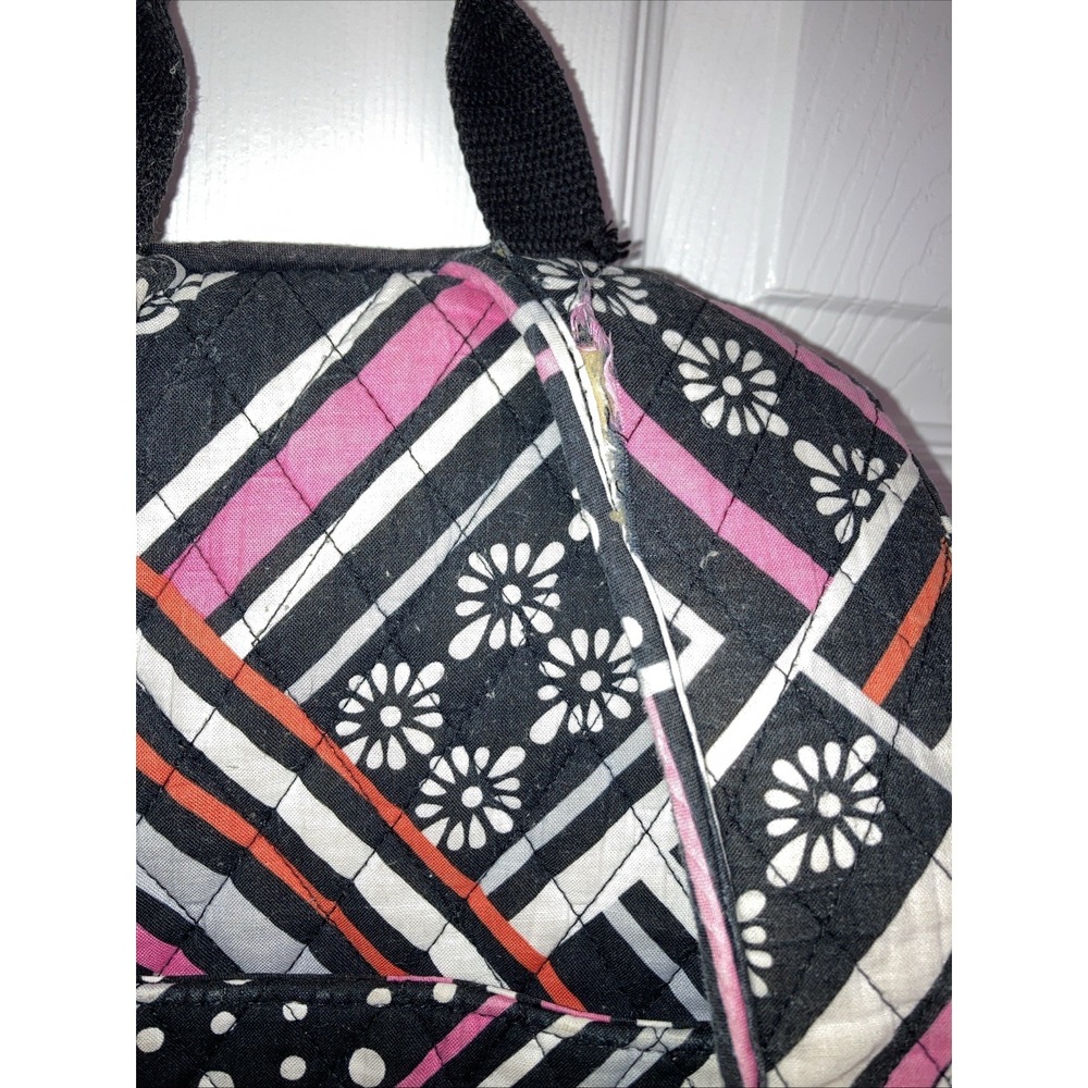 Vera Bradley Tech backpack Concerto pattern Black, White, Pink, Orange Quilted - Picture 3 of 9